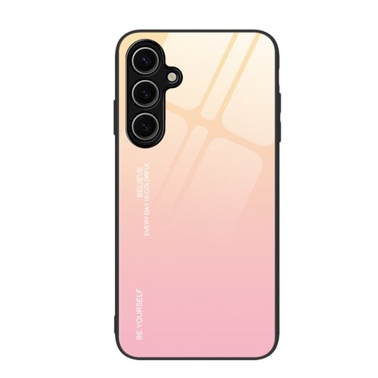 Gradient Color Glass Phone Case, For Samsung Galaxy S24 FE 5G