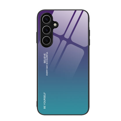 Gradient Color Glass Phone Case, For Samsung Galaxy S24 FE 5G
