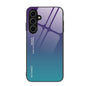 Gradient Color Glass Phone Case, For Samsung Galaxy S24 FE 5G