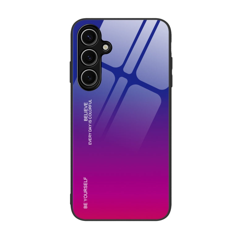 Gradient Color Glass Phone Case, For Samsung Galaxy S24 FE 5G