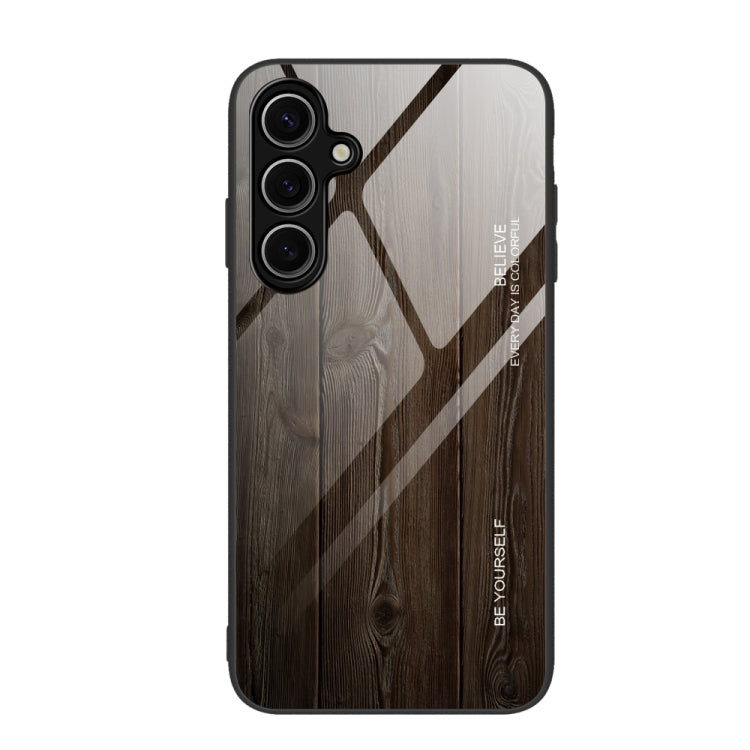 Wood Grain Glass Phone Case, For Samsung Galaxy S24 FE 5G