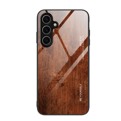 Wood Grain Glass Phone Case, For Samsung Galaxy S24 FE 5G