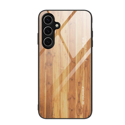 Wood Grain Glass Phone Case, For Samsung Galaxy S24 FE 5G