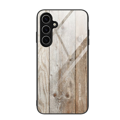 Wood Grain Glass Phone Case, For Samsung Galaxy S24 FE 5G