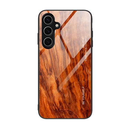 Wood Grain Glass Phone Case, For Samsung Galaxy S24 FE 5G