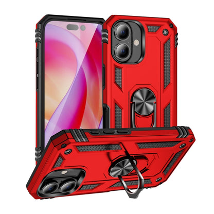 Shockproof TPU Hybrid PC Phone Case with Holder, For iPhone 16 Pro Max, For iPhone 16 Pro, For iPhone 16 Plus