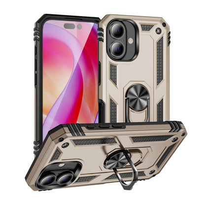 Shockproof TPU Hybrid PC Phone Case with Holder, For iPhone 16 Pro Max, For iPhone 16 Pro, For iPhone 16 Plus