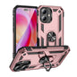 Shockproof TPU Hybrid PC Phone Case with Holder, For iPhone 16 Pro Max, For iPhone 16 Pro, For iPhone 16 Plus