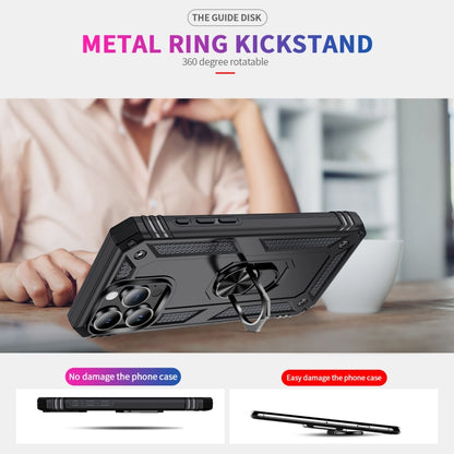 Shockproof TPU Hybrid PC Phone Case with Holder, For iPhone 16 Pro Max, For iPhone 16 Pro, For iPhone 16 Plus