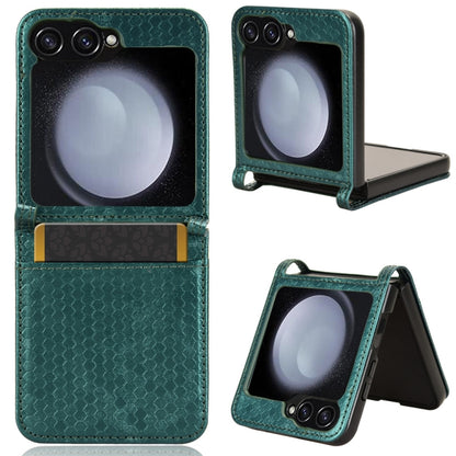 Honeycomb Dot Texture Leather Phone Case