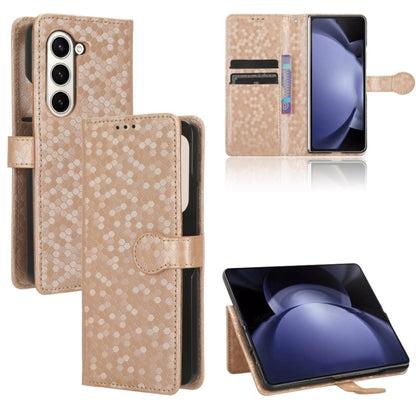 Honeycomb Dot Texture Leather Phone Case, For Samsung Galaxy Z Flip7 FE / Z Flip6 5G, For Samsung Galaxy Z Fold7 5G, For Samsung Galaxy Z Flip7 5G, For Samsung Galaxy Z Fold6 5G