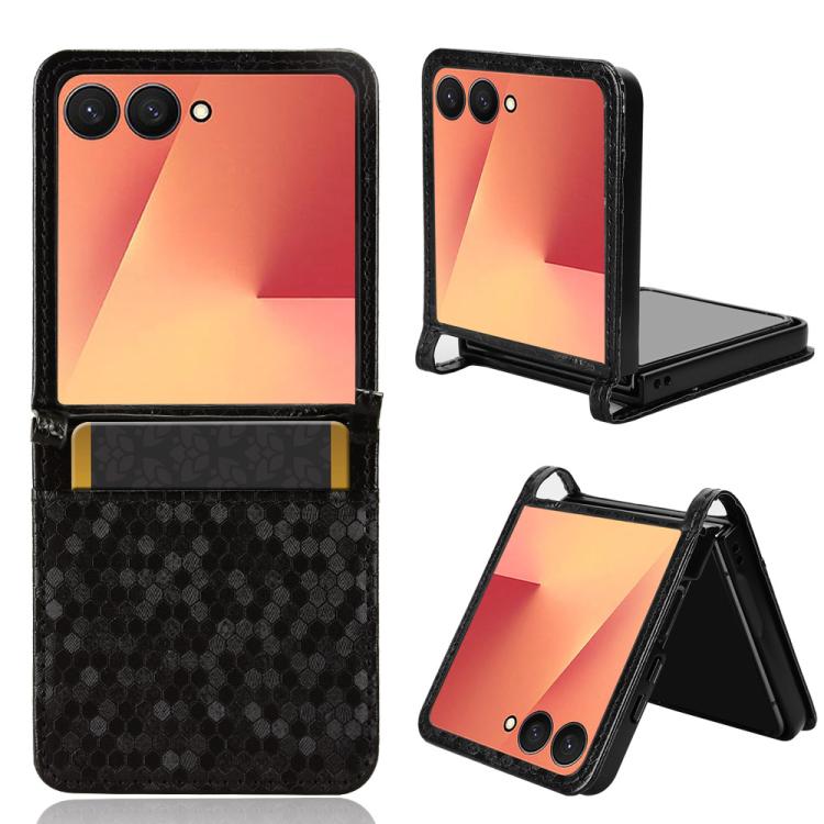 Honeycomb Dot Texture Leather Phone Case, For Samsung Galaxy Z Flip7 FE / Z Flip6 5G, For Samsung Galaxy Z Fold7 5G, For Samsung Galaxy Z Flip7 5G, For Samsung Galaxy Z Fold6 5G