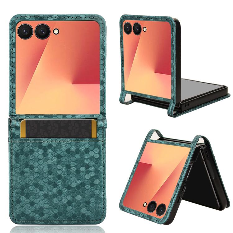 Honeycomb Dot Texture Leather Phone Case, For Samsung Galaxy Z Flip7 FE / Z Flip6 5G, For Samsung Galaxy Z Fold7 5G, For Samsung Galaxy Z Flip7 5G, For Samsung Galaxy Z Fold6 5G