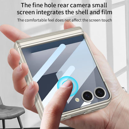 GKK Integrated Magnetic Full Coverage Flip Phone Case with Pen Box+Pen, For Samsung Galaxy Z Flip7 5G, For Samsung Galaxy Z Flip6 / Flip7 FE