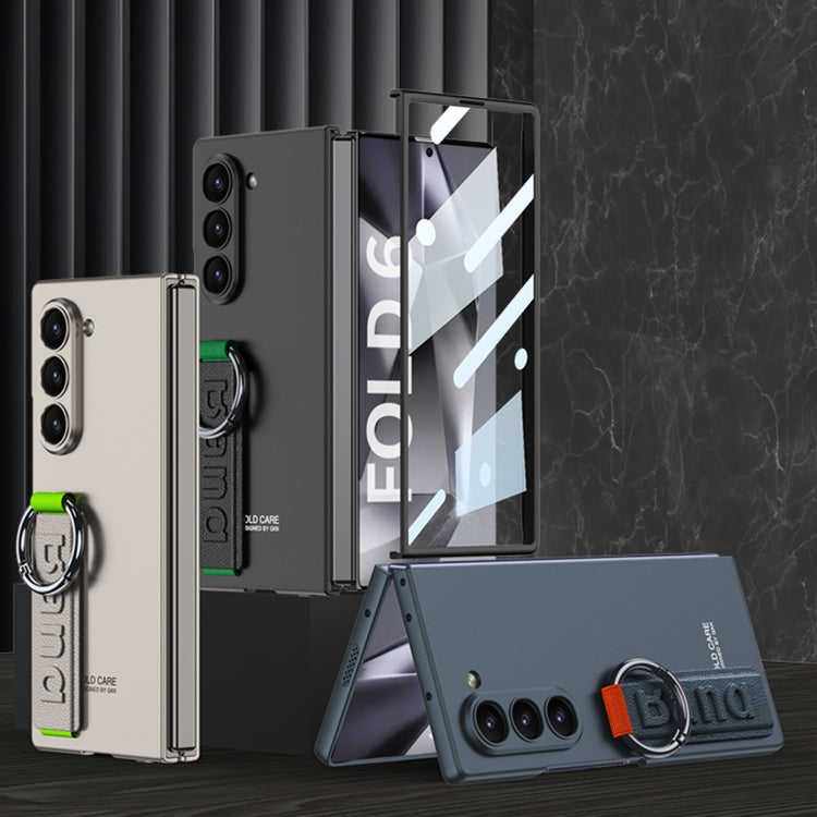 GKK Integrated Big Hole Side Wrist Strap Ring Phone Case, For Samsung Galaxy Z Fold6