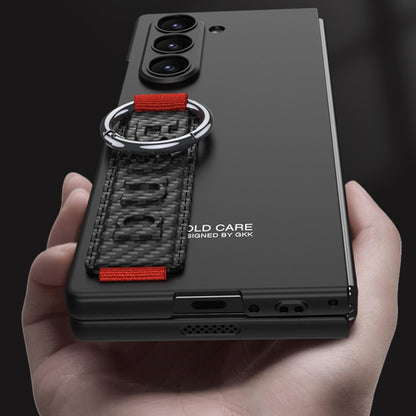 GKK Integrated Big Hole Side Wrist Strap Ring Phone Case, For Samsung Galaxy Z Fold6