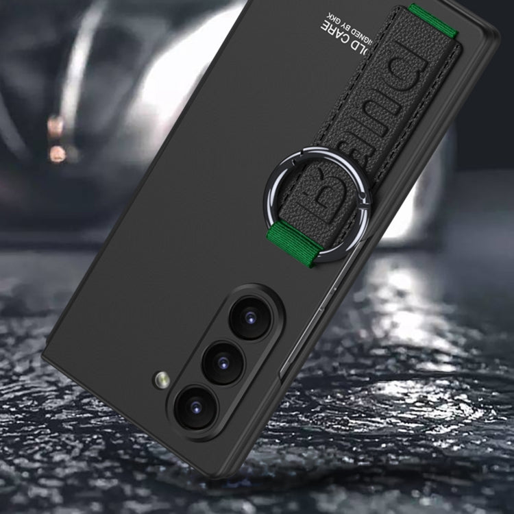 GKK Integrated Big Hole Side Wrist Strap Ring Phone Case, For Samsung Galaxy Z Fold6