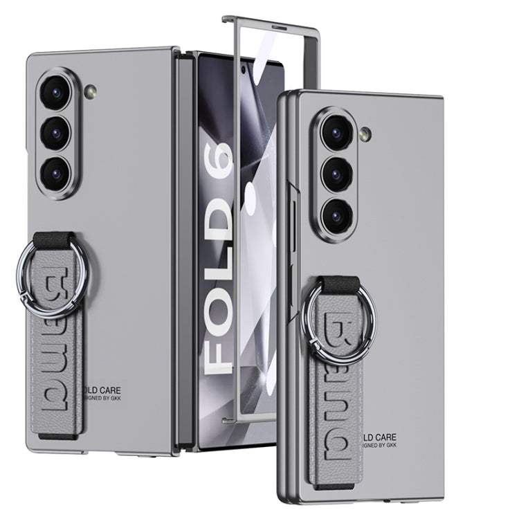 GKK Integrated Big Hole Side Wrist Strap Ring Phone Case, For Samsung Galaxy Z Fold6