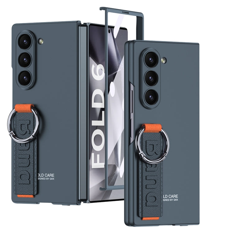 GKK Integrated Big Hole Side Wrist Strap Ring Phone Case, For Samsung Galaxy Z Fold6