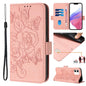 Embossed Rose RFID Anti-theft Leather Phone Case, For iPhone 13 mini, For iPhone 12  / 12 Pro, For iPhone 12 Pro Max, For iPhone 12 mini