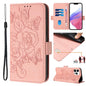 Embossed Rose RFID Anti-theft Leather Phone Case, For iPhone 13 mini, For iPhone 12  / 12 Pro, For iPhone 12 Pro Max, For iPhone 12 mini