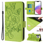Embossed Rose RFID Anti-theft Leather Phone Case, For iPhone 14 Pro Max, For iPhone SE 2022 / SE 2020 / 8 / 7, For iPhone 13 Pro Max, For iPhone 13 Pro