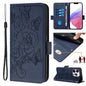 Embossed Rose RFID Anti-theft Leather Phone Case, For iPhone SE 2024, For iPhone 16 Pro Max, For iPhone 16 Pro, For iPhone 16 Plus