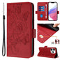 Embossed Rose RFID Anti-theft Leather Phone Case, For iPhone SE 2024, For iPhone 16 Pro Max, For iPhone 16 Pro, For iPhone 16 Plus