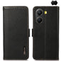 KHAZNEH Side-Magnetic Litchi Genuine Leather RFID Phone Case, For Redmi K90/Poco F8 Pro, For Redmi Note 15 Pro 5G Global 163.6mm, For Redmi 13x, For Redmi Note 14S 4G, For Redmi Turbo 4 Pro, For Redmi Turbo 4 / Poco X7 Pro