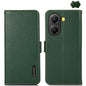 KHAZNEH Side-Magnetic Litchi Genuine Leather RFID Phone Case, For Redmi K90/Poco F8 Pro, For Redmi Note 15 Pro 5G Global 163.6mm, For Redmi 13x, For Redmi Note 14S 4G, For Redmi Turbo 4 Pro, For Redmi Turbo 4 / Poco X7 Pro