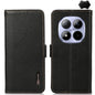 KHAZNEH Side-Magnetic Litchi Genuine Leather RFID Phone Case, For Redmi Turbo 5 Max 5G / Poco X8 Pro Max 5G, For Redmi Turbo 5 5G / Poco X8 Pro 5G, For Redmi Note 15 Pro+ 5G Global 163.3mm, For Redmi Note 15 5G Global 164mm                             ...