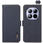 KHAZNEH Side-Magnetic Litchi Genuine Leather RFID Phone Case, For Redmi Turbo 5 Max 5G / Poco X8 Pro Max 5G, For Redmi Turbo 5 5G / Poco X8 Pro 5G, For Redmi Note 15 Pro+ 5G Global 163.3mm, For Redmi Note 15 5G Global 164mm                             ...