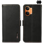 KHAZNEH Side-Magnetic Litchi Genuine Leather RFID Phone Case, For Redmi Turbo 5 Max 5G / Poco X8 Pro Max 5G, For Redmi Turbo 5 5G / Poco X8 Pro 5G, For Redmi Note 15 Pro+ 5G Global 163.3mm, For Redmi Note 15 5G Global 164mm                             ...