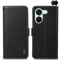 KHAZNEH Side-Magnetic Litchi Genuine Leather RFID Phone Case, For Redmi Turbo 5 Max 5G / Poco X8 Pro Max 5G, For Redmi Turbo 5 5G / Poco X8 Pro 5G, For Redmi Note 15 Pro+ 5G Global 163.3mm, For Redmi Note 15 5G Global 164mm                             ...