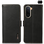 KHAZNEH Side-Magnetic Litchi Genuine Leather RFID Phone Case, For Redmi A7 Pro 171mm / Poco C85x 5G, For Redmi Turbo 5 Max 5G / Poco X8 Pro Max 5G, For Redmi Turbo 5 5G / Poco X8 Pro 5G, For Redmi Note 15 Pro+ 5G Global 163.3mm                         ...