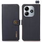 KHAZNEH Custer Texture RFID Genuine Leather Phone Case, For Redmi Note 15 Pro 5G Global 163.6mm, For Redmi 13x, For Redmi Note 14S 4G, For Redmi Turbo 4 Pro, For Redmi Turbo 4, For Redmi Note 14 5G, For Redmi Note 14 Pro 5G, For Redmi 14C 4G