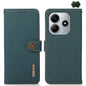 KHAZNEH Custer Texture RFID Genuine Leather Phone Case, For Redmi Note 15 Pro 5G Global 163.6mm, For Redmi 13x, For Redmi Note 14S 4G, For Redmi Turbo 4 Pro, For Redmi Turbo 4, For Redmi Note 14 5G, For Redmi Note 14 Pro 5G, For Redmi 14C 4G