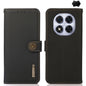 KHAZNEH Custer Texture RFID Genuine Leather Phone Case, For Redmi Note 15 Pro 5G Global 163.6mm, For Redmi 13x, For Redmi Note 14S 4G, For Redmi Turbo 4 Pro, For Redmi Turbo 4, For Redmi Note 14 5G, For Redmi Note 14 Pro 5G, For Redmi 14C 4G