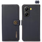 KHAZNEH Custer Texture RFID Genuine Leather Phone Case, For Redmi Note 15 Pro 5G Global 163.6mm, For Redmi 13x, For Redmi Note 14S 4G, For Redmi Turbo 4 Pro, For Redmi Turbo 4, For Redmi Note 14 5G, For Redmi Note 14 Pro 5G, For Redmi 14C 4G