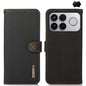 KHAZNEH Custer Texture RFID Genuine Leather Phone Case, For Redmi A7 Pro 171mm / Poco C85x 5G, For Redmi Turbo 5 Max / Poco X8 Pro Max, For Redmi Turbo 5 5G / Poco X8 Pro 5G, For Redmi Note 15 Pro+ 5G Global 163.3mm, For Redmi Note 15 5G Global 164mm  ...