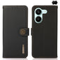 KHAZNEH Custer Texture RFID Genuine Leather Phone Case, For Redmi A7 Pro 171mm / Poco C85x 5G, For Redmi Turbo 5 Max / Poco X8 Pro Max, For Redmi Turbo 5 5G / Poco X8 Pro 5G, For Redmi Note 15 Pro+ 5G Global 163.3mm, For Redmi Note 15 5G Global 164mm  ...