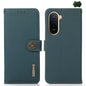KHAZNEH Custer Texture RFID Genuine Leather Phone Case, For Redmi A7 Pro 171mm / Poco C85x 5G, For Redmi Turbo 5 Max / Poco X8 Pro Max, For Redmi Turbo 5 5G / Poco X8 Pro 5G, For Redmi Note 15 Pro+ 5G Global 163.3mm, For Redmi Note 15 5G Global 164mm  ...