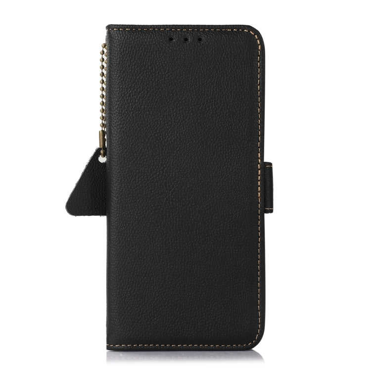 Side-Magnetic TJ Genuine Leather RFID Phone Case