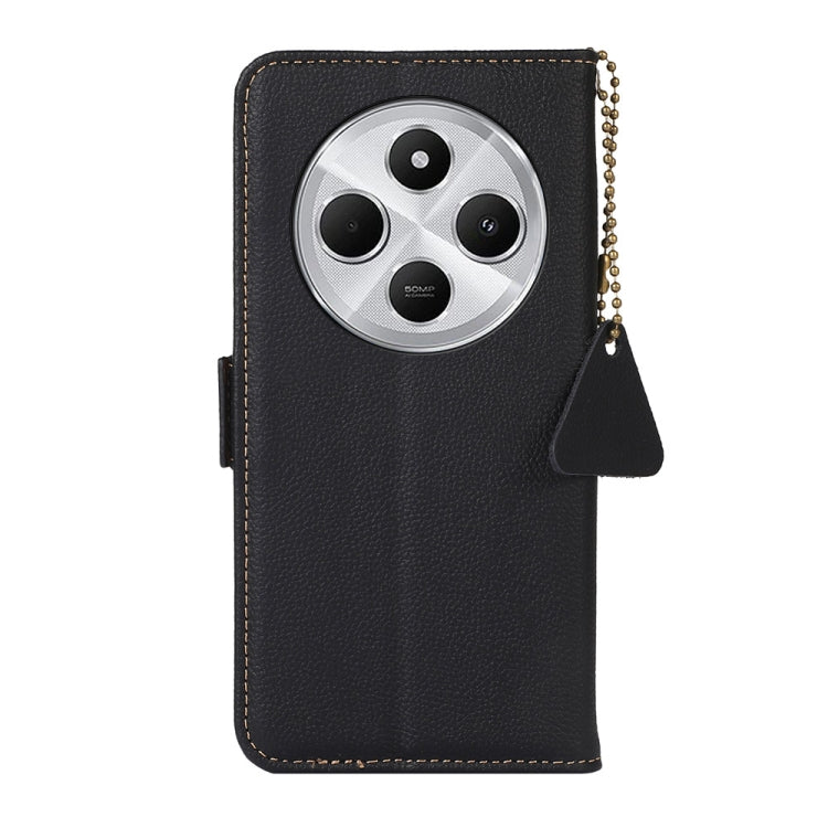 Side-Magnetic TJ Genuine Leather RFID Phone Case