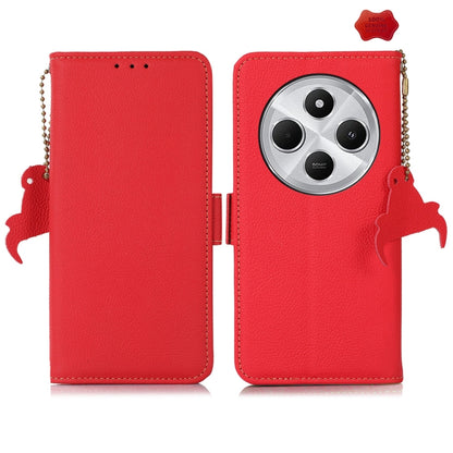 Side-Magnetic TJ Genuine Leather RFID Phone Case