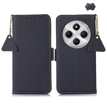 Side-Magnetic TJ Genuine Leather RFID Phone Case