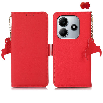 Side-Magnetic TJ Genuine Leather RFID Phone Case