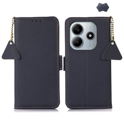 Side-Magnetic TJ Genuine Leather RFID Phone Case
