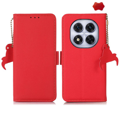 Side-Magnetic TJ Genuine Leather RFID Phone Case