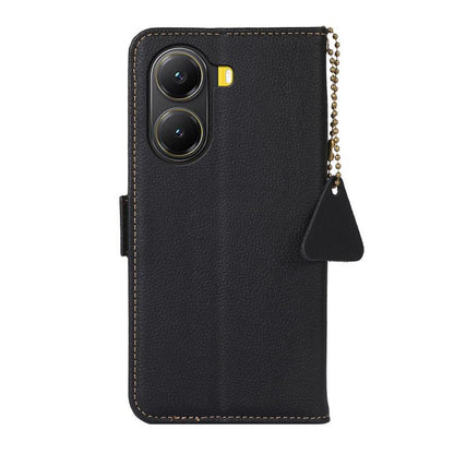 Side-Magnetic TJ Genuine Leather RFID Phone Case